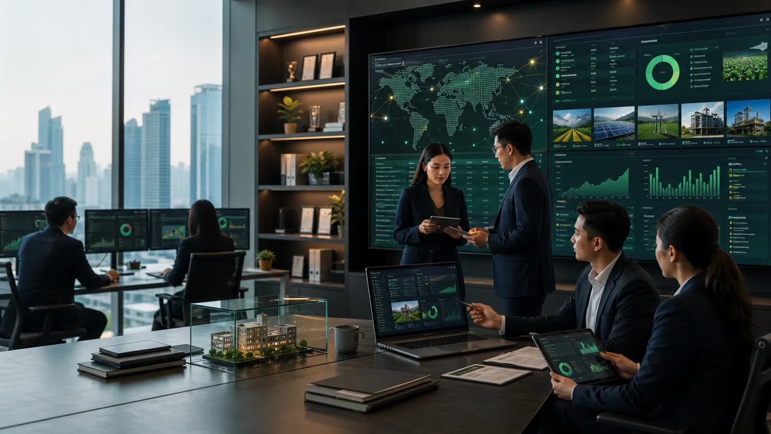 Digital assets, RWA tokenization, and investor portals visual